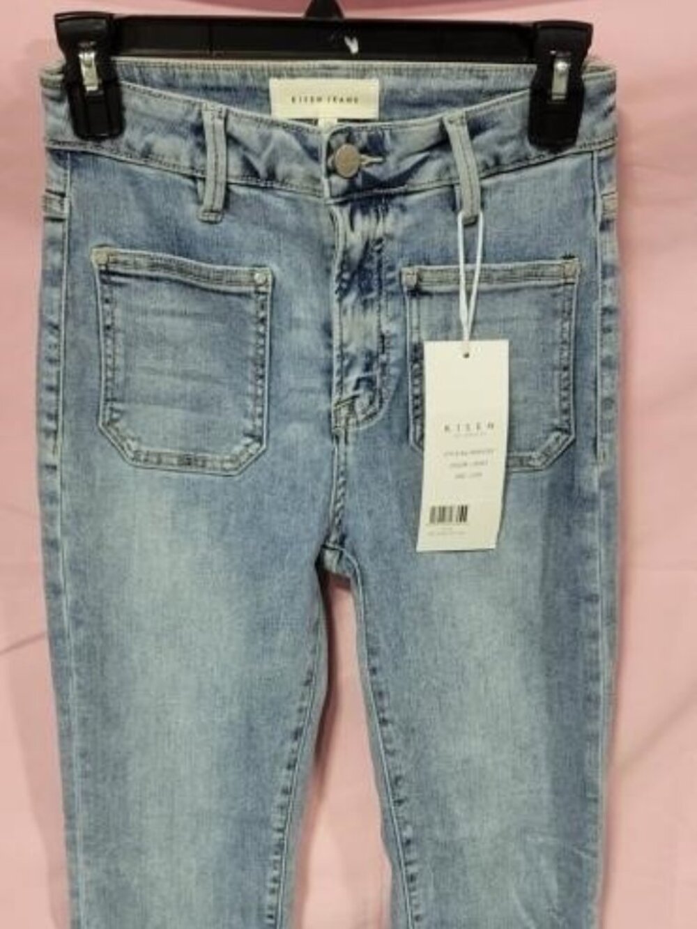 RISEN LIGHT DENIM PATCH POCKET JEANS - NEW OLD STOCK